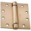 Best Hinges 4-1/2in x 4-1/2in Spring Hinge # 420936 Satin Brass Finish 2060R4124